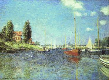 Red Boats at Argenteuil, Claude Monet